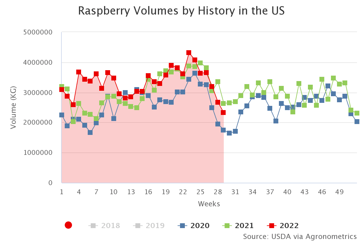 raspberry volumes by his 4